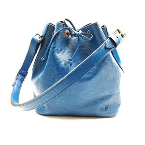 Louis Vuitton Blue Epi Leather Drawstring Shoulder Bag
